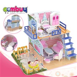 CB881674 CB881679 - 3D assembly dollhouse cottage education jigsaw DIY villa puzzle